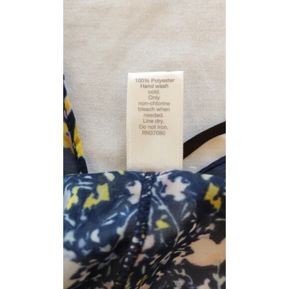 Ext 1946 Navy Blue Floral Kimono One Size for Women - Picture 5 of 8